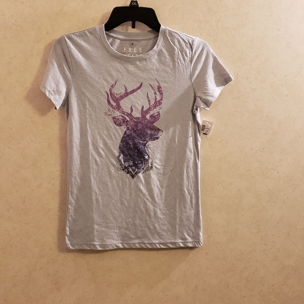 Aeropostle Free State Darling Deer Graphic Tee